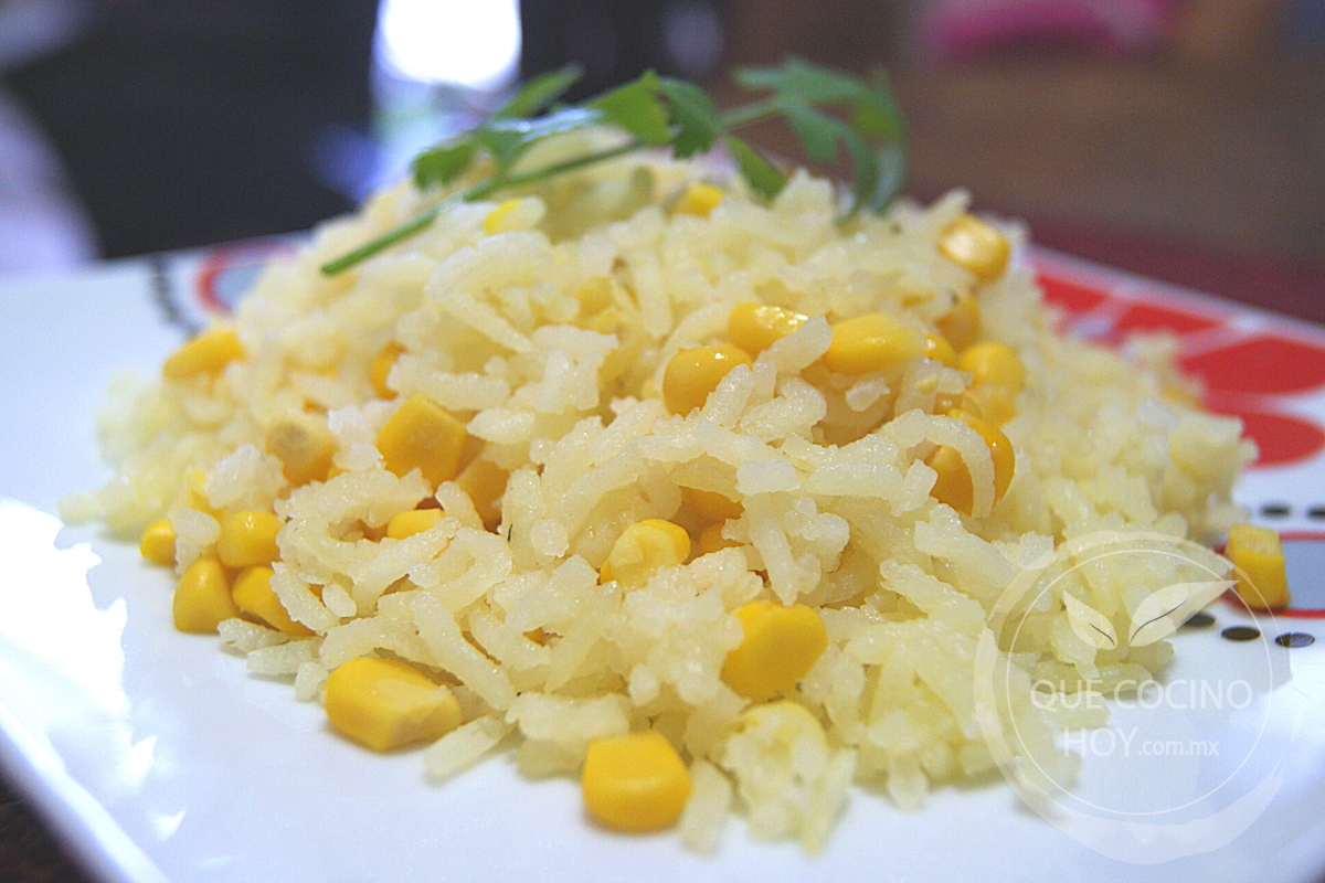 Aprender acerca 51+ imagen receta para hacer arroz blanco con mantequilla y elote