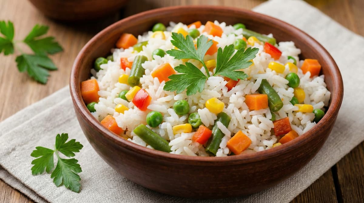 Arroz Blanco con Verduras