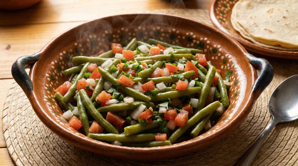 Ejotes a la Mexicana