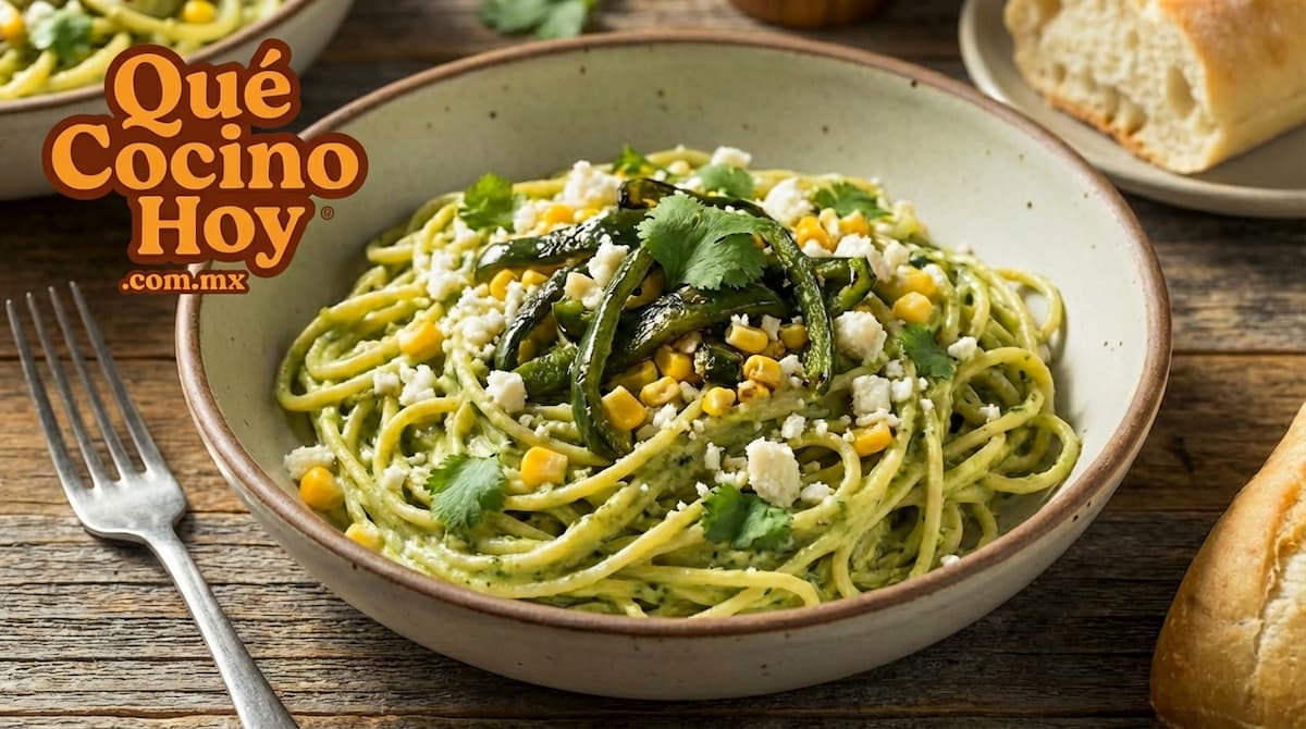 Espagueti Verde Poblano
