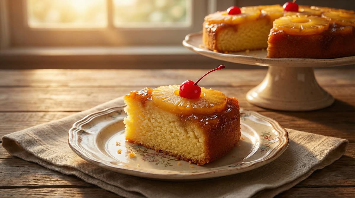 Pastel Volteado de Piña