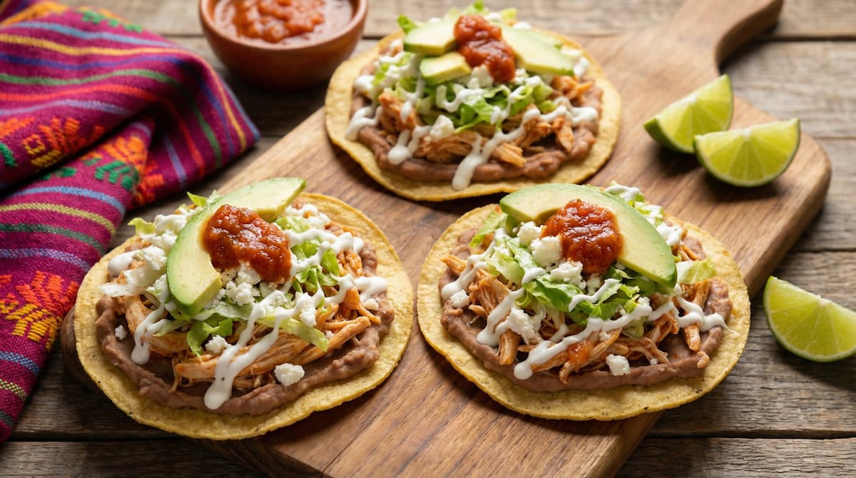Tostadas de Pollo